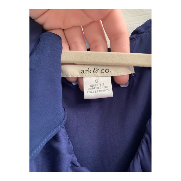 Blue ruffle fun and flirty dress - Picture 2 of 5